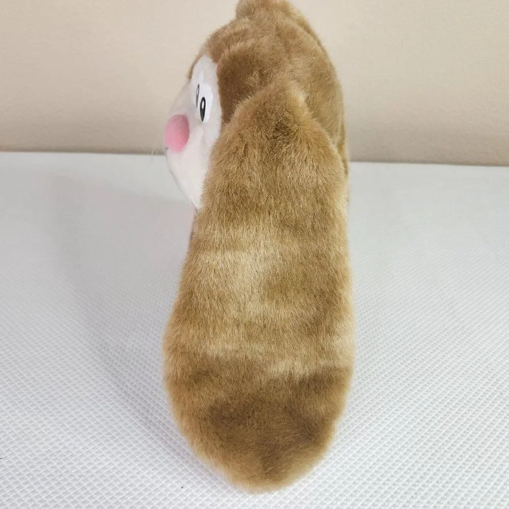 Vintage 80s Applause Easter Bunny Rabbit Plush Big Lop Ears Slippers 10”